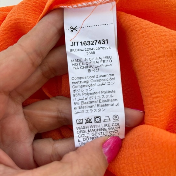 Puff sleeve blouse Size L 8/10 New - Picture 7 of 7